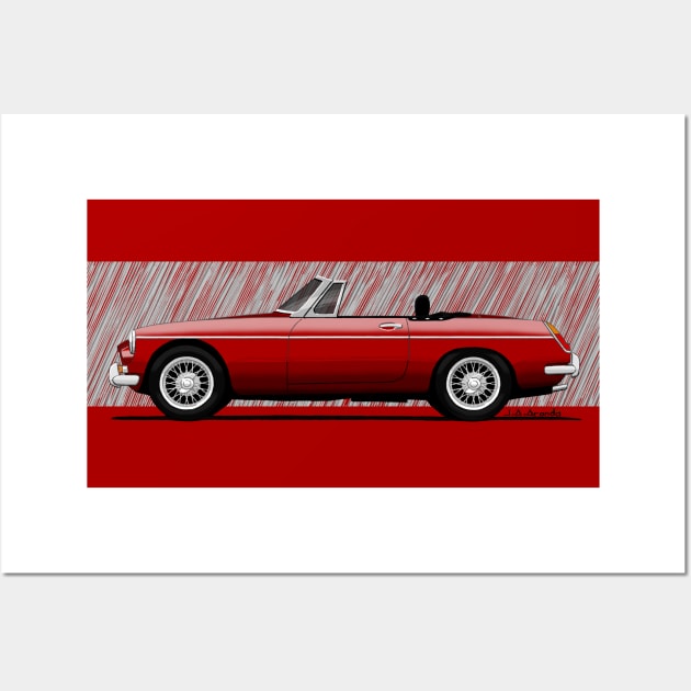 The most iconic british roadster ever! Wall Art by jaagdesign